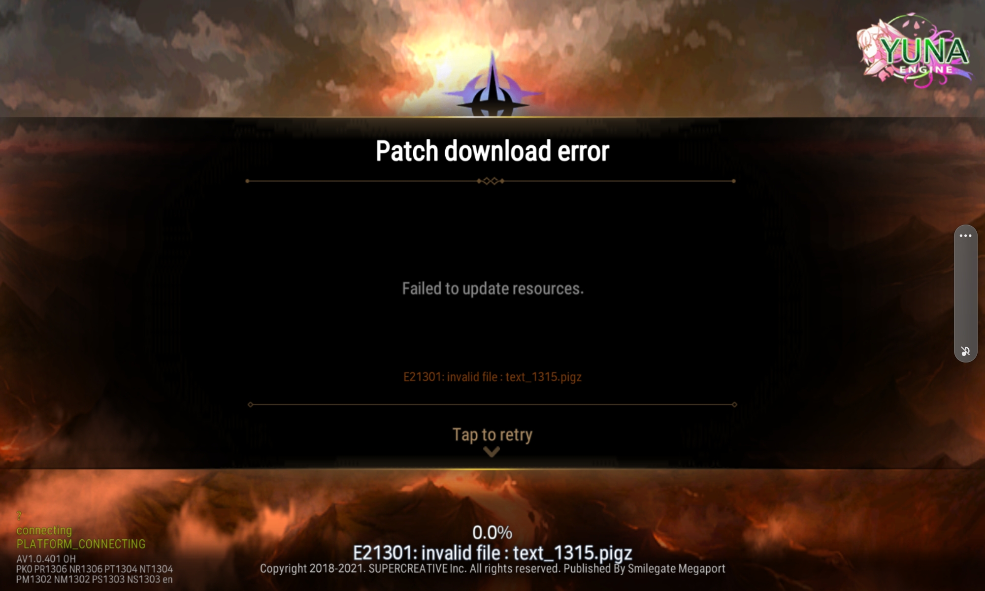 Patch Download Error