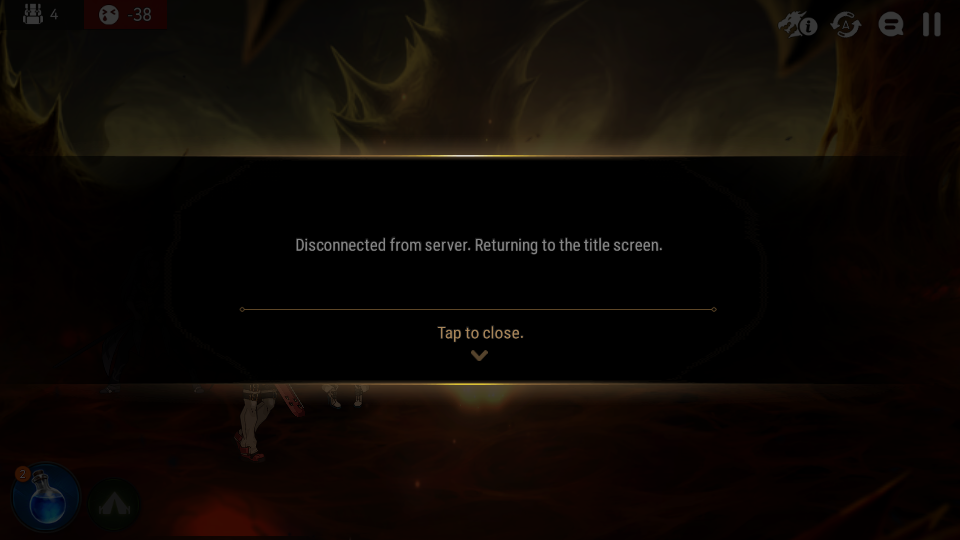 Disconnected From Server After Raid