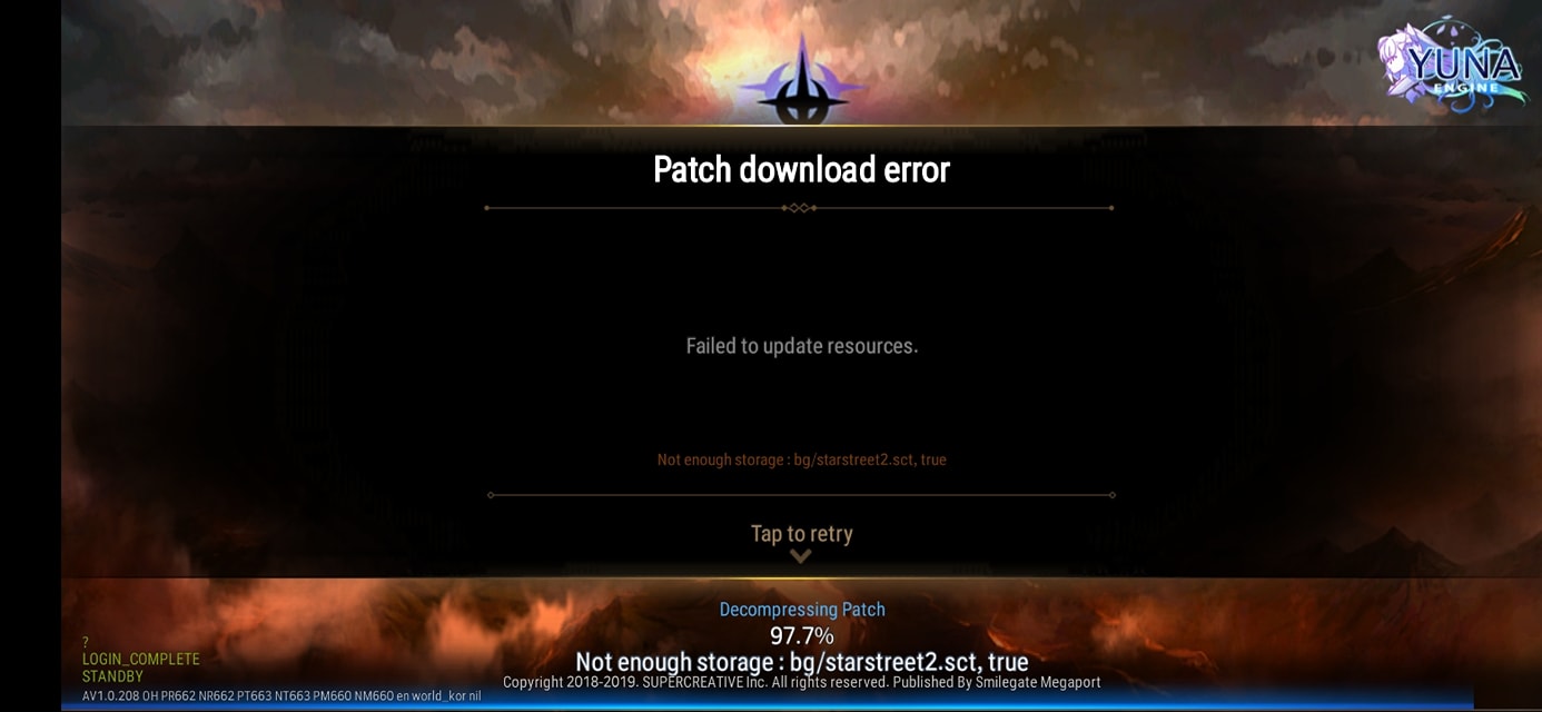 Patch Download Error