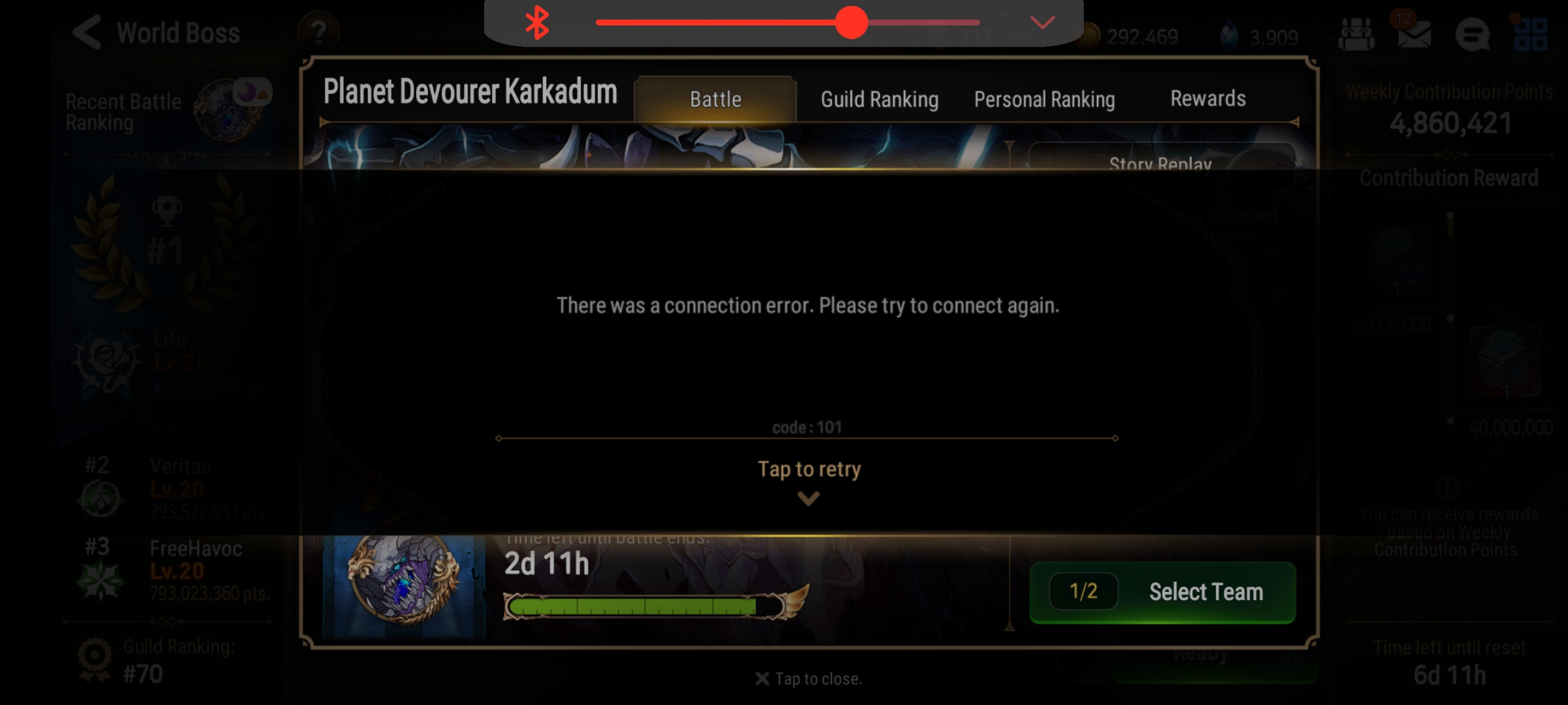 Connection issue and time-out