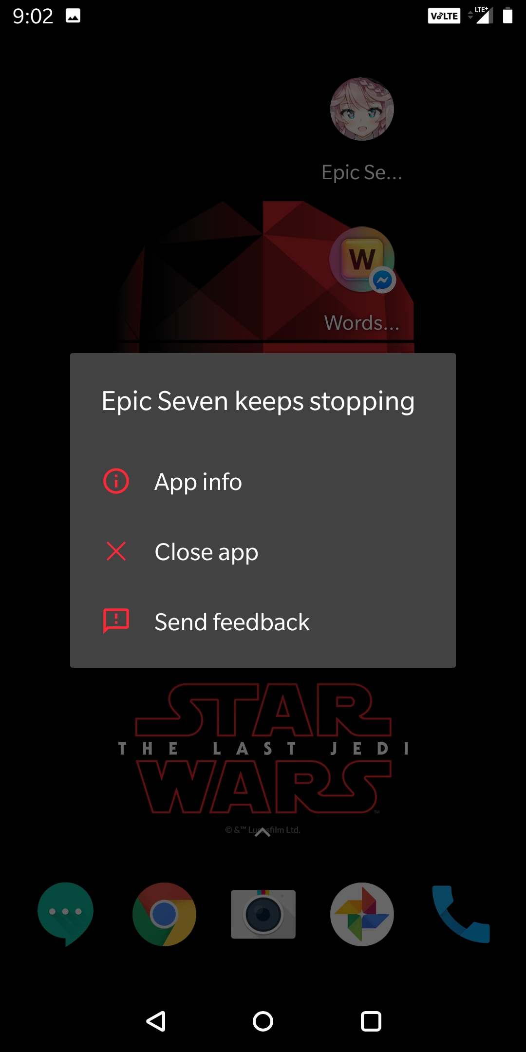 App keeps closing