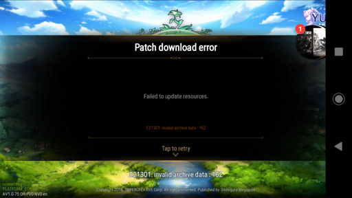 12/19 Patch Update Error E21301