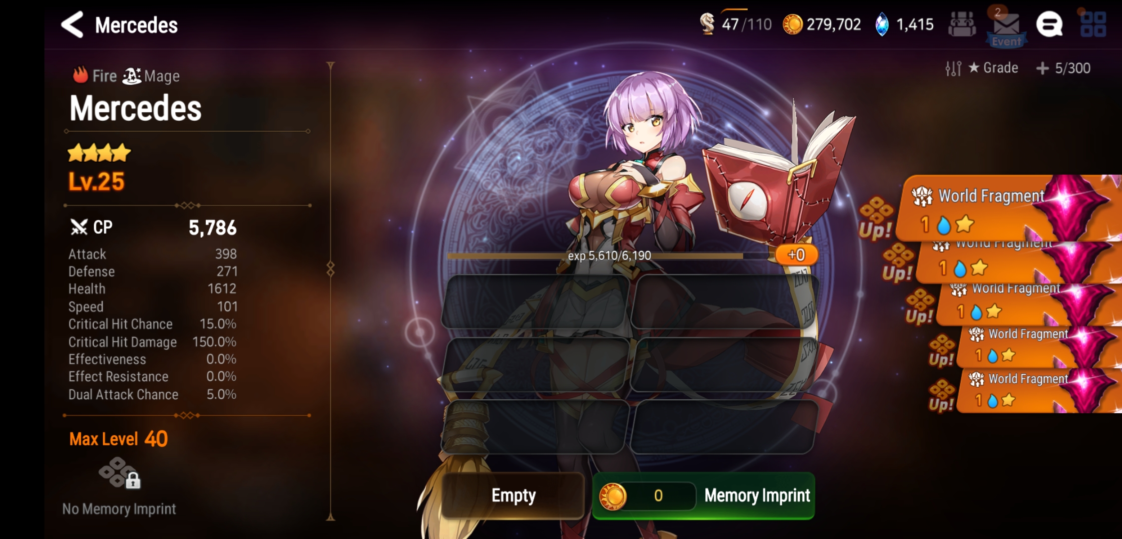 Is mercedes worth imprinting world fragments now?